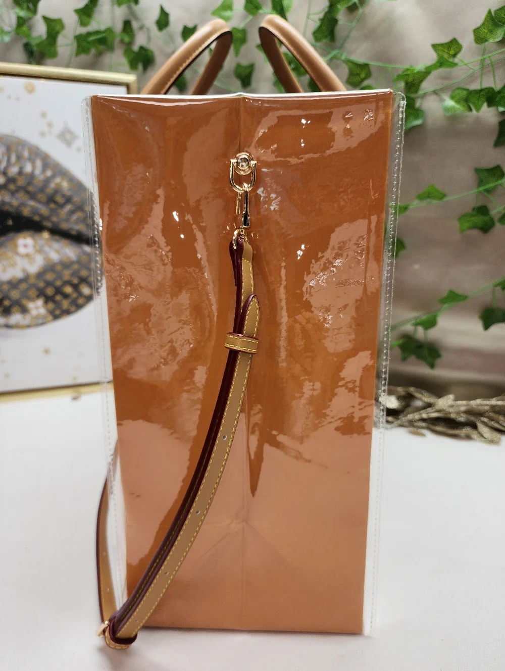 Authentic Louis Vuitton Large Retail Shopping Bag in A PVC Tote - Picture 5 of 10